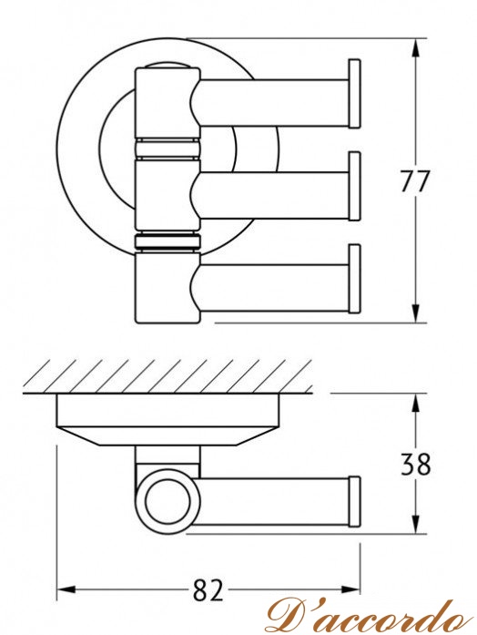 картинка Крючок тройной FBS Standard STA 047 от магазина D'accordo